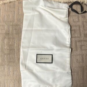 Gucci White Dust Bag